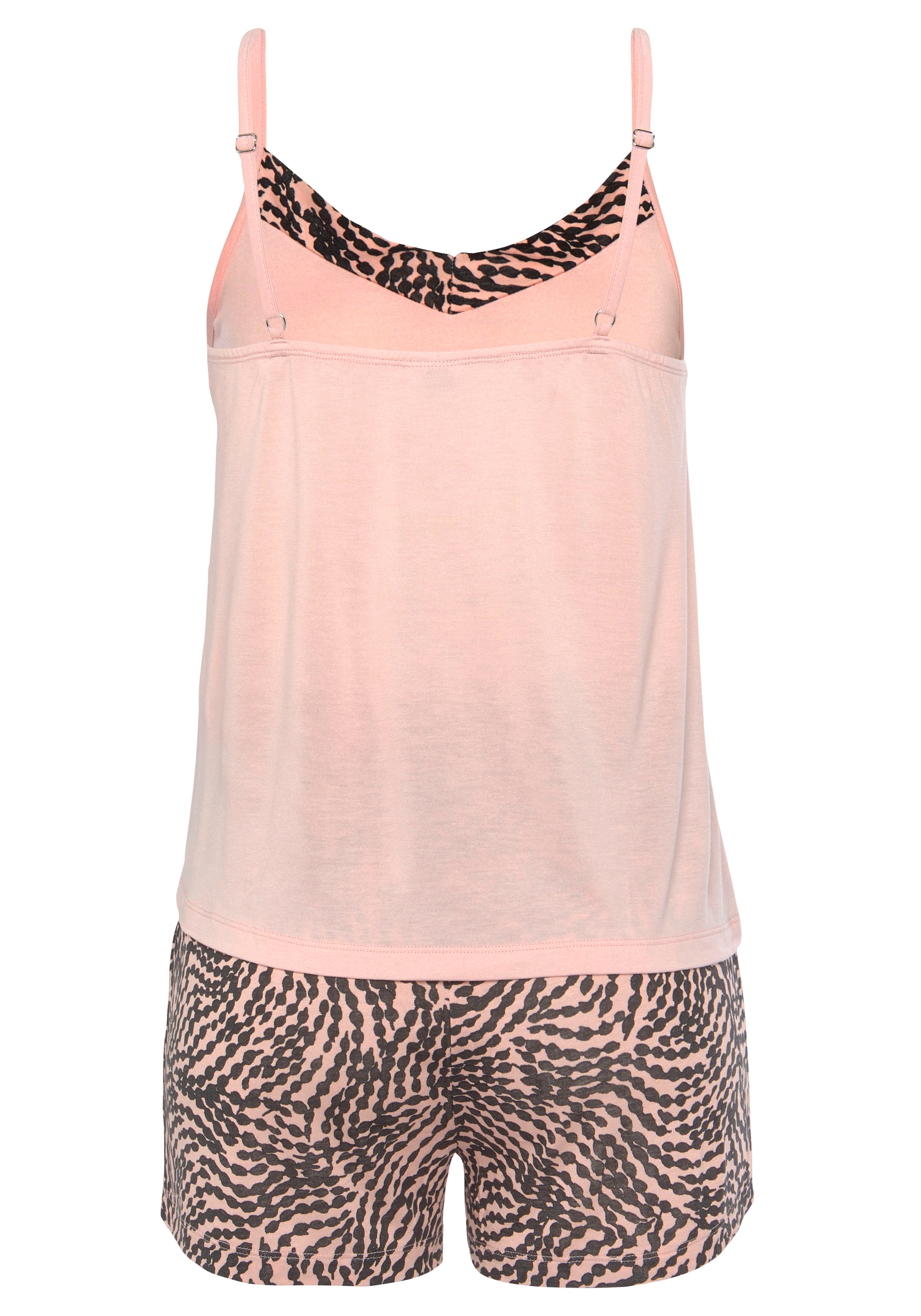 LASCANA Shorty, 2 Stk. mit gemusterten Details
