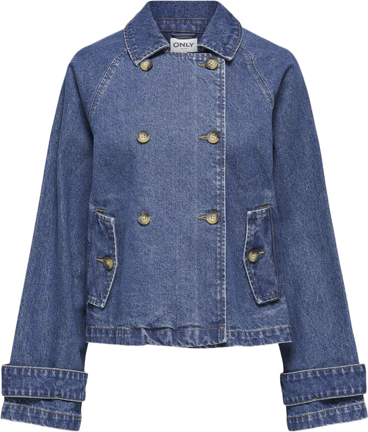 ONLY ONLAPRIL SHORT DNM TRENCH AKM Blå