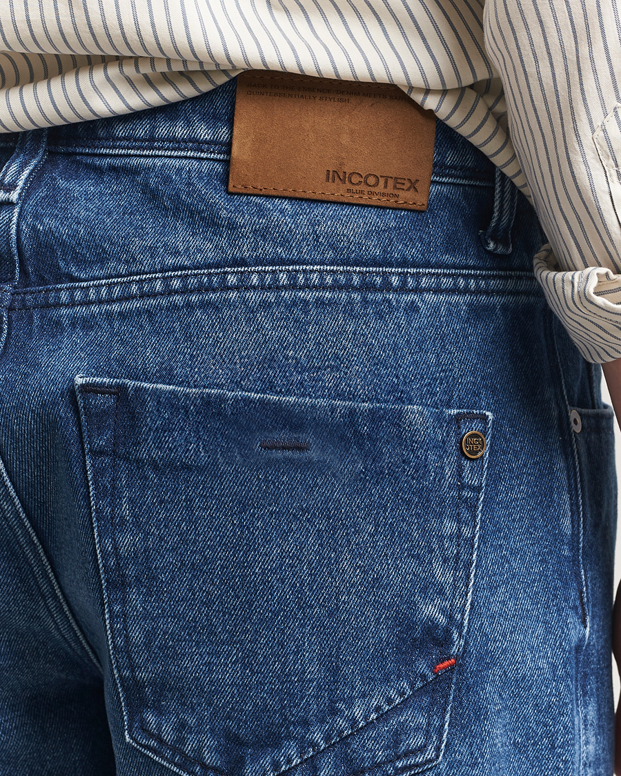 Incotex 5-Pocket Stretch Denim Dark Wash