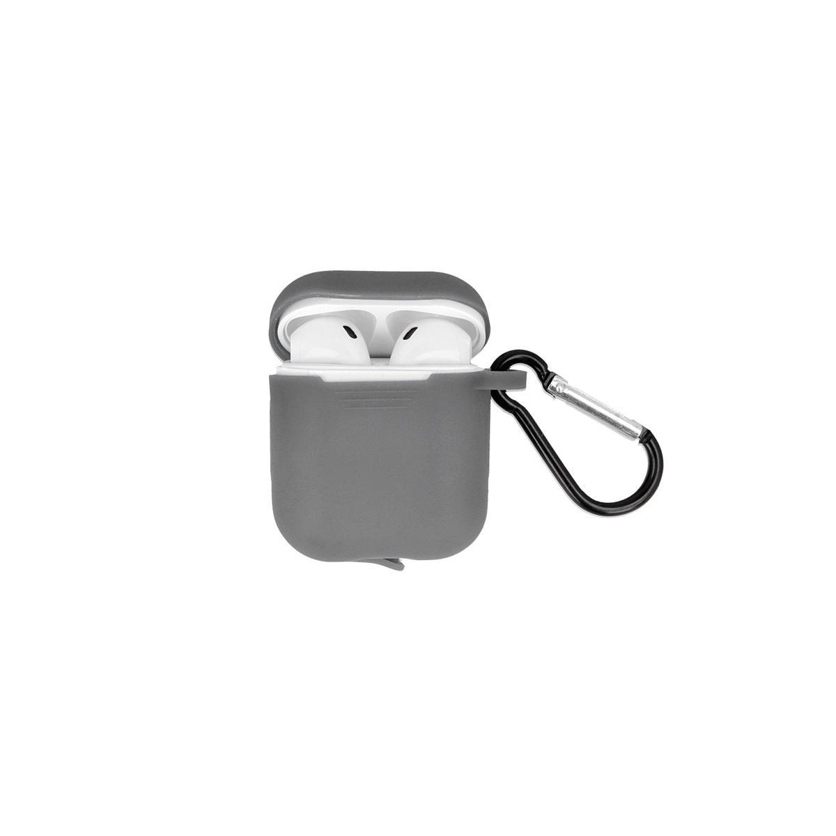 Airpods Beskyttelsesveske med krok, grå