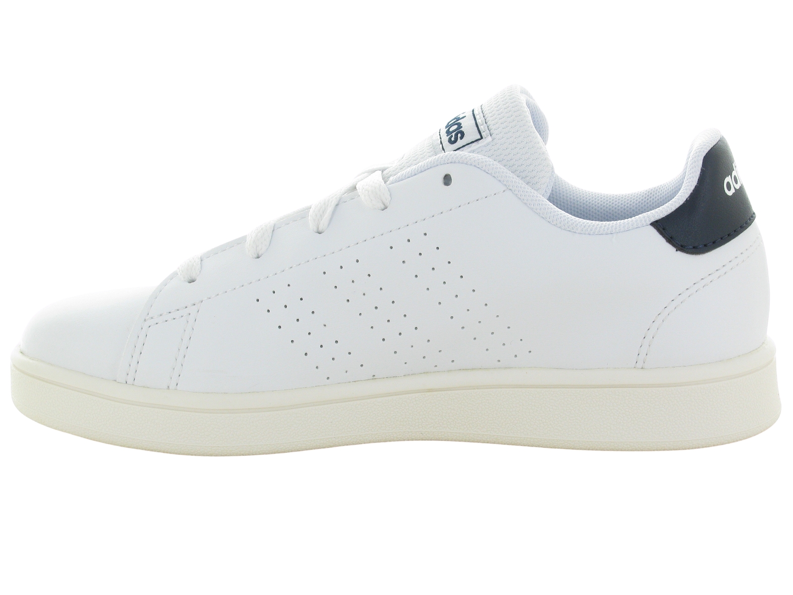 Adidas-ADVANTAGE K Synthétique Blanc Bleu