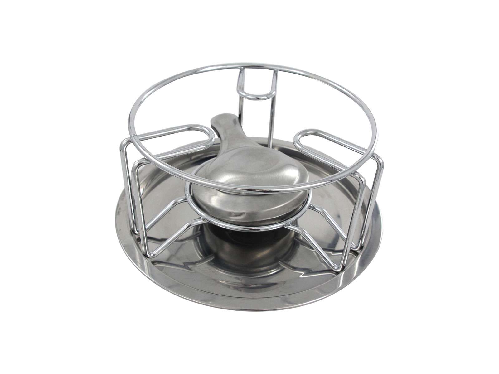Cookinglife Rechaud Rond Verchroomd Met Brander