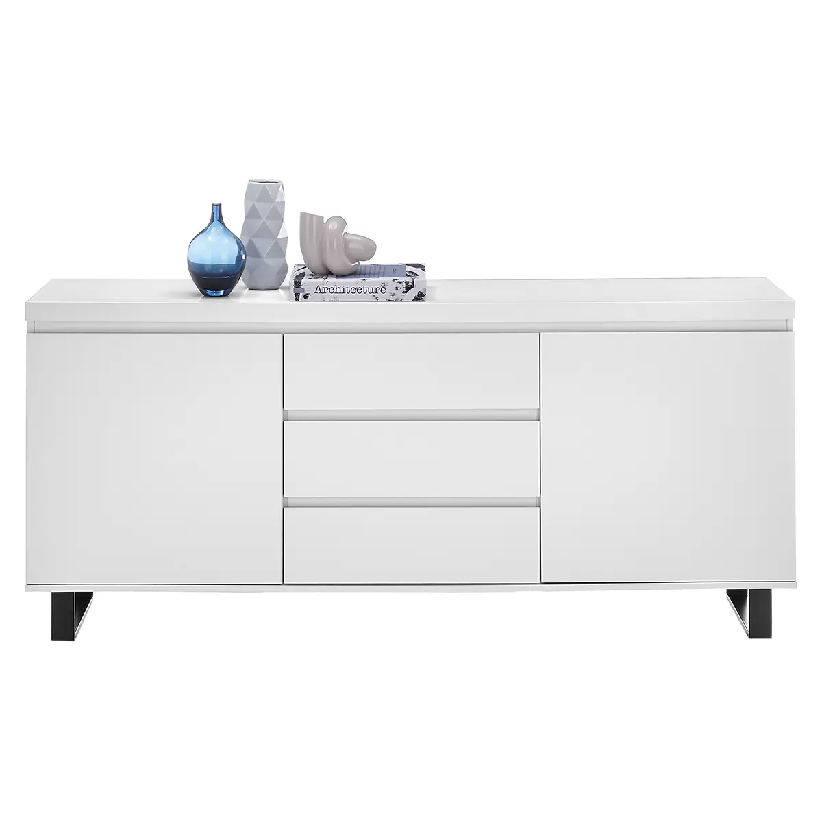 Sideboard Austin schwarz,weiss