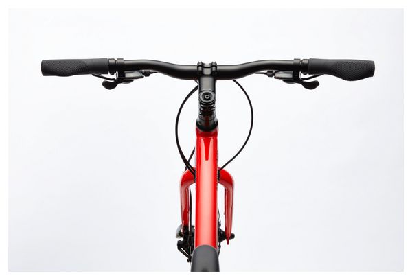 Vélo de Ville Fitness Cannondale Quick 5 Shimano Tourney 7V 700 mm Rouge Acid