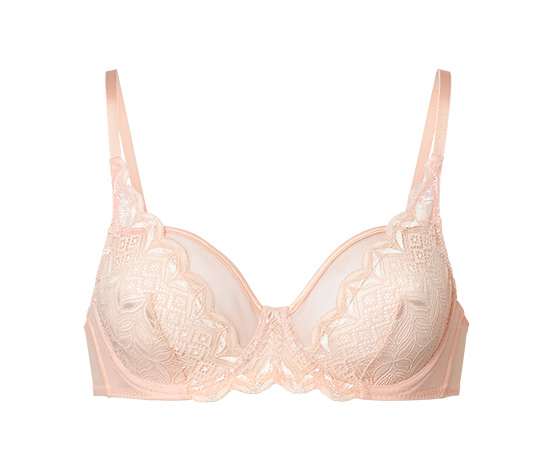 Bügel-BH mit Spitze, rosé