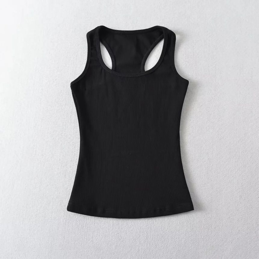 Reknovine - Effen racerback gebreide top