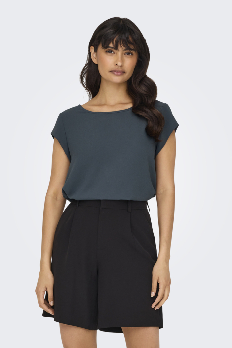 Only blauwe dames t-shirt