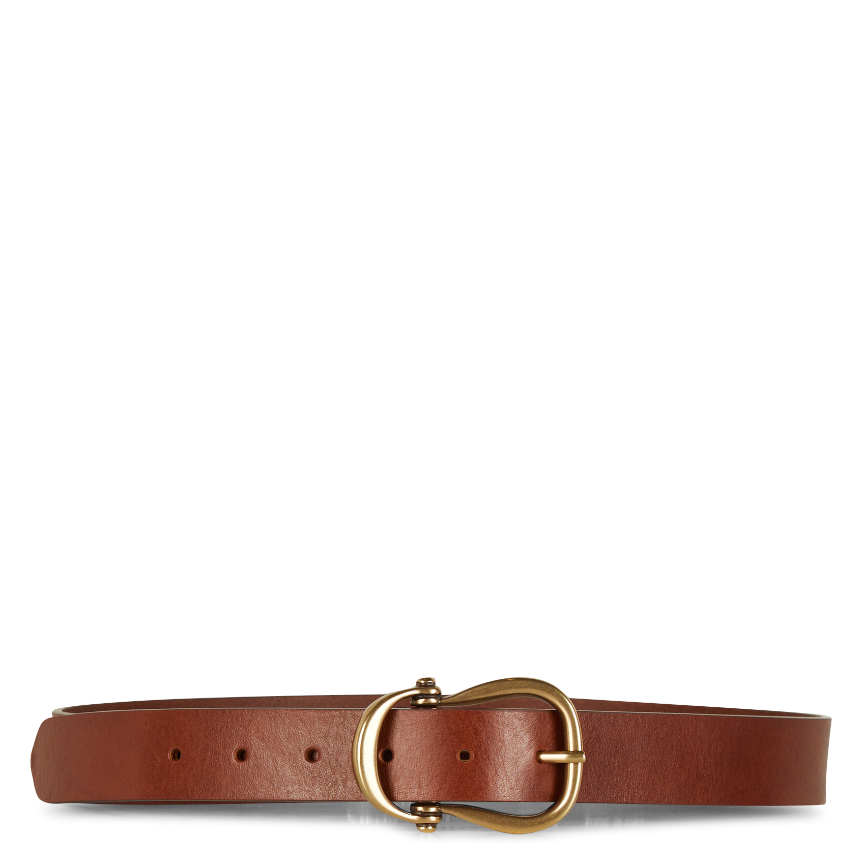 JAMIE - Ceinture fine en cuir| Marron