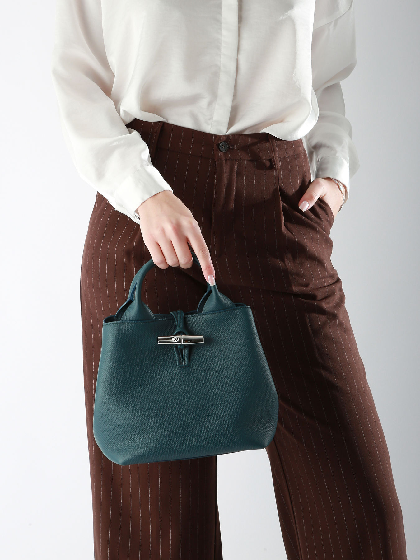Sac  main S Le Roseau cuir LONGCHAMP