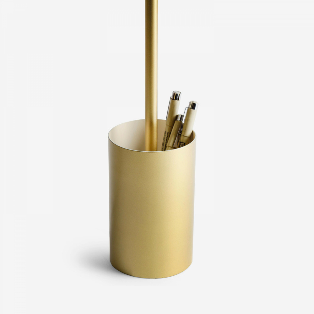 Lampe de bureau avec pied porte crayons