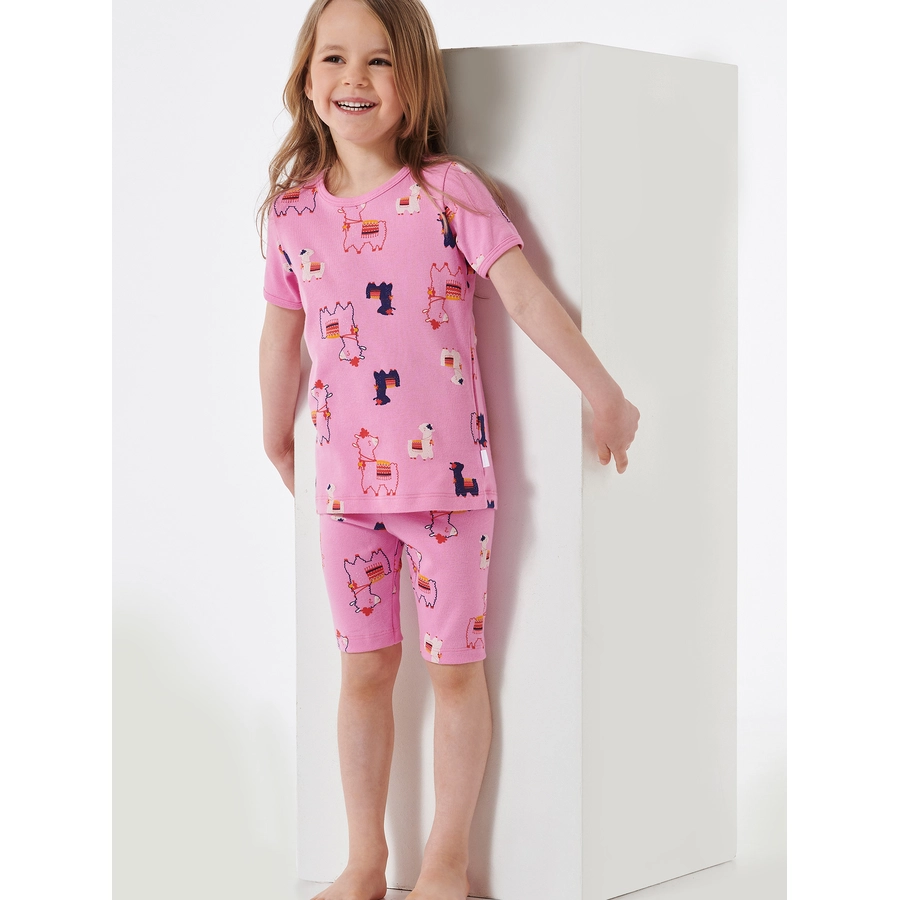 Schiesser Pyjama Natural Love Organic Cotton rosa