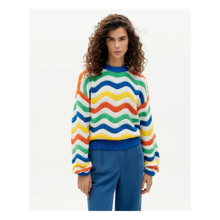Thinking Mu Pull Jo Rayures | Ecru