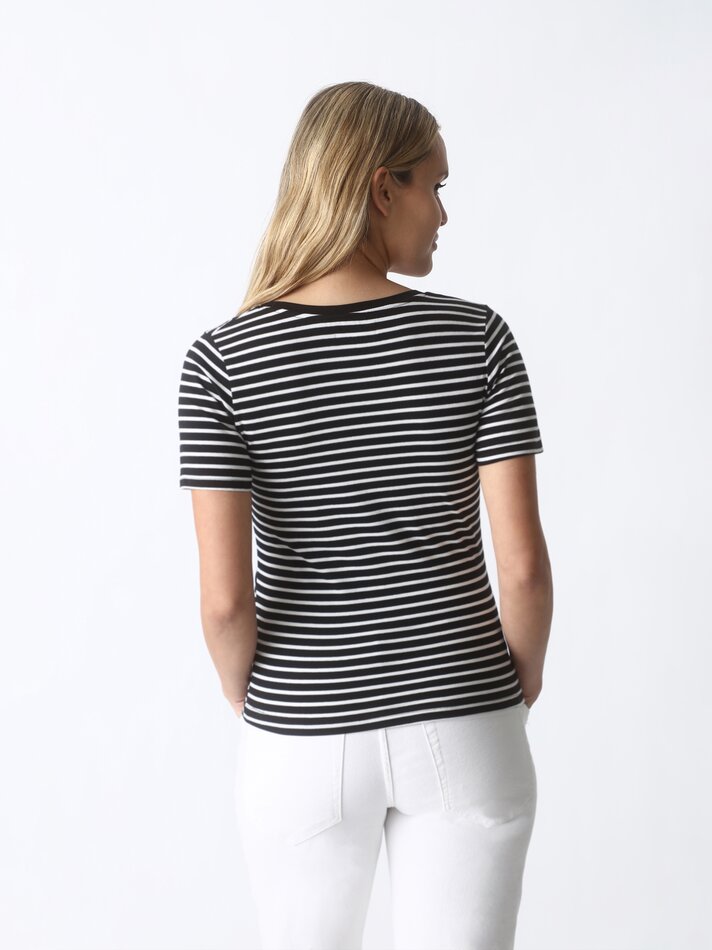 Camiseta de maternidade - Branco-sujo/preto