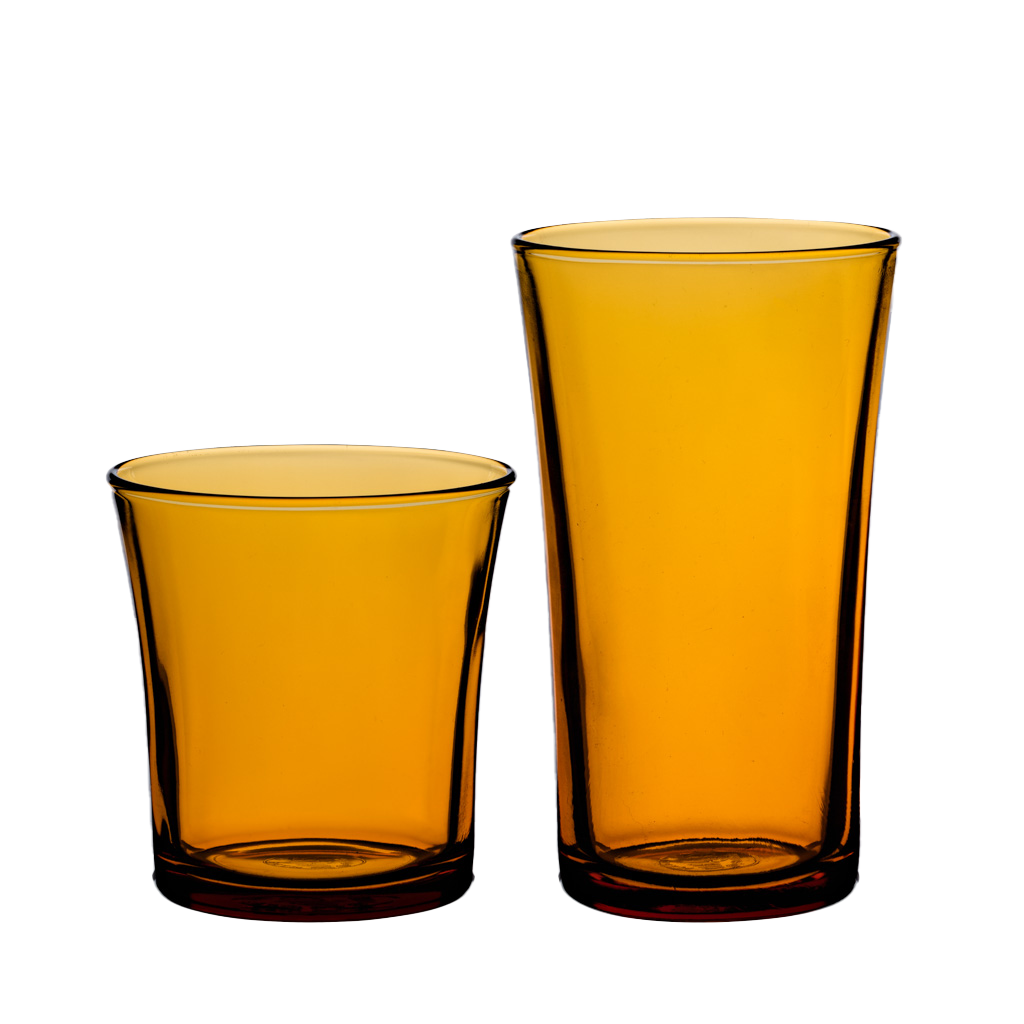 Lys - Set 12 verres - Verre bas 21 cl et verre haut 28 cl (Lot de 12)
