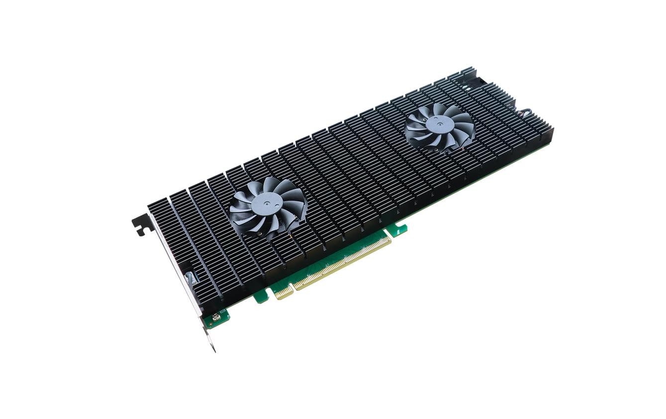Host Bus Adapter Rocket 1508 PCI-Ex16v4 - 8x M.2 NVMe<br>PCIe 4.0 x16 8-Port M.2 NVMe HBA – Die schnellste M.2 NVMe-Konnektivitätslösung der Branche für PCIe Gen4