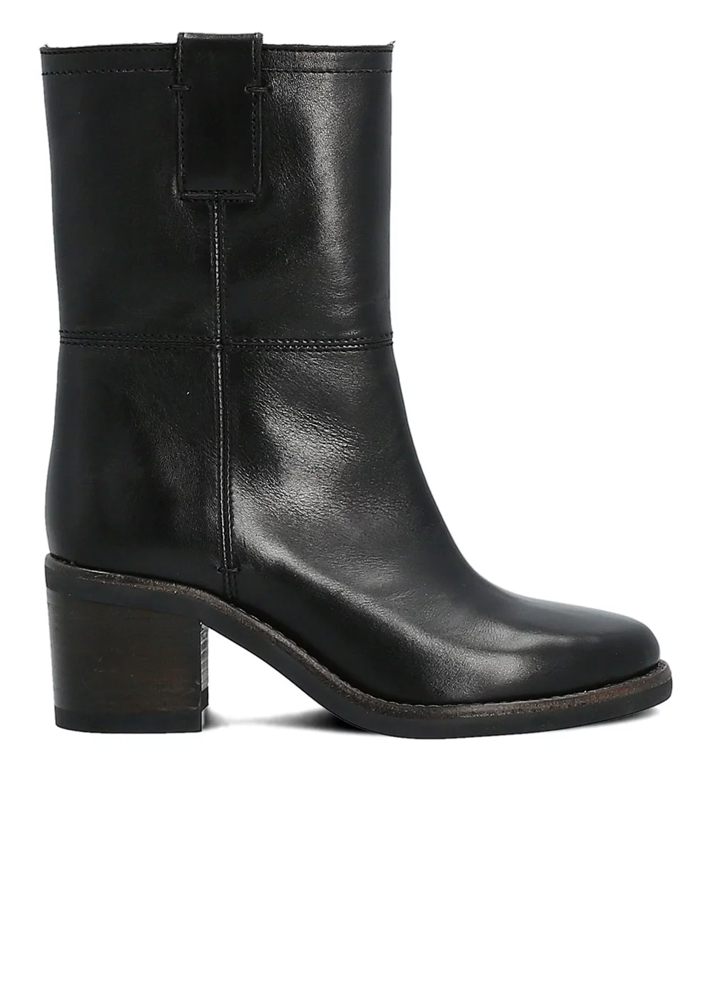 BOOTS VALENTINE CUIR NOIR
