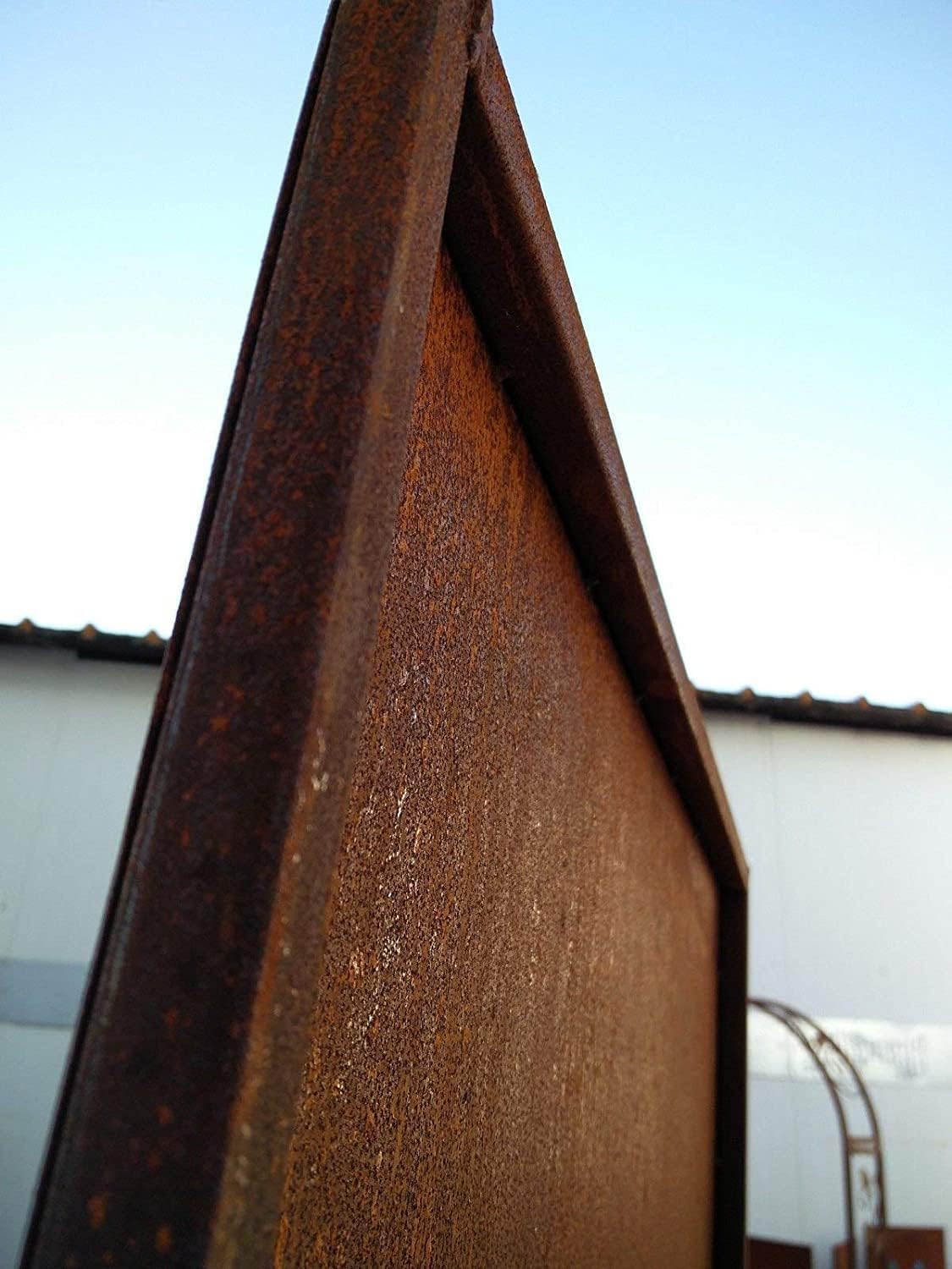 Edelrost Sichtschutz Garten Sichtschutz aus Metall 1mm Rost Gartenzaun Gartendeko rost Sichtschutzwand (032096: B50*H125cm)