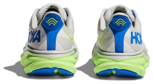 Chaussures Running Hoka Clifton 9 Gris/Vert/Bleu Homme