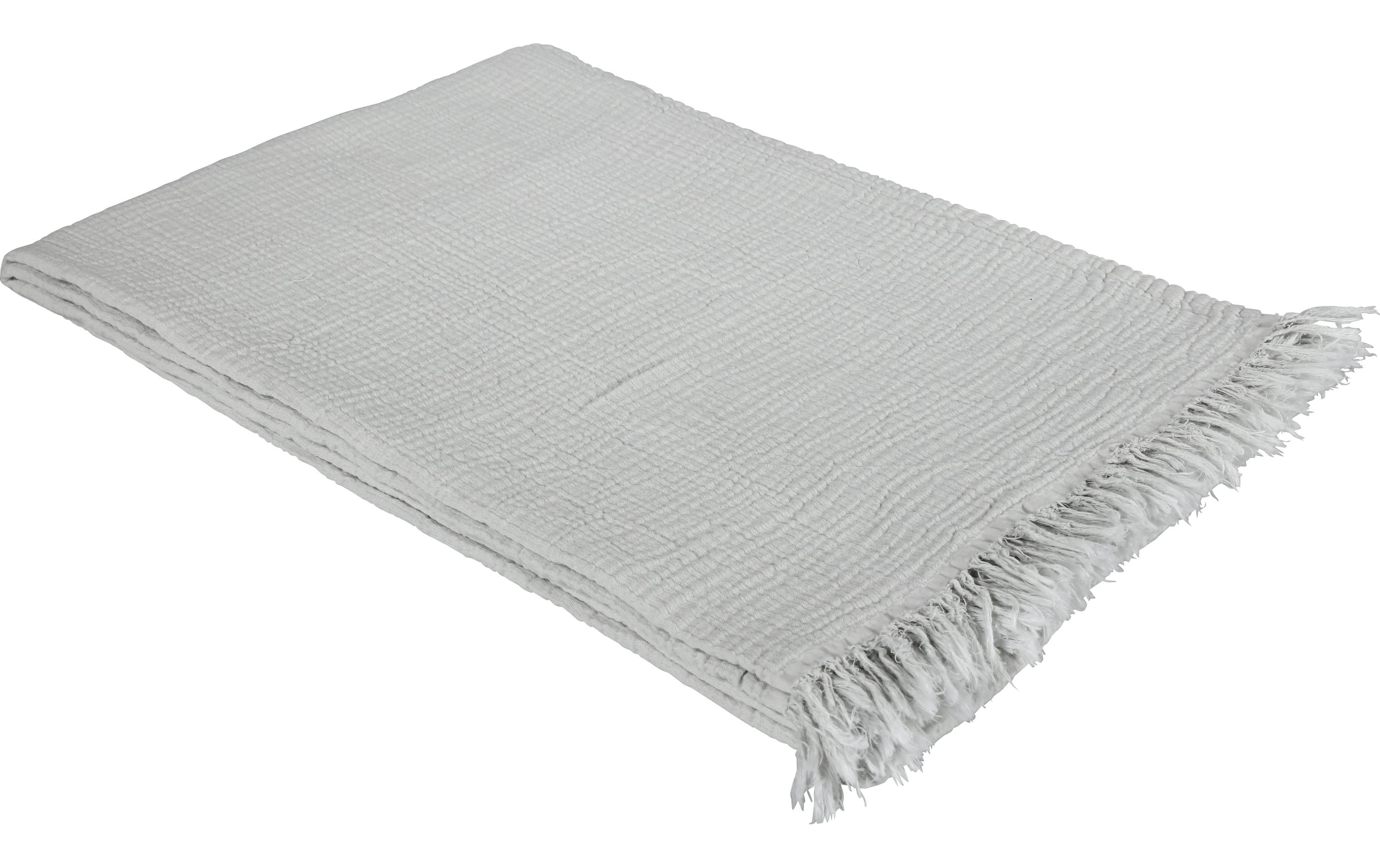 Decke Nizza 140 x 210 cm, MintMinimalistische Mousseline-Decke aus reiner Baumwolle