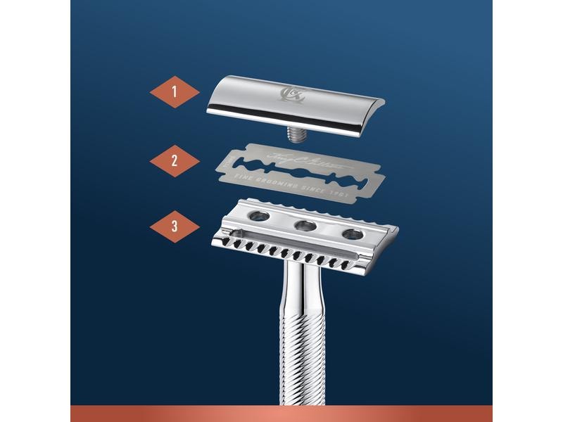 King C. Gillette Systemklingen 10 Stück Doppelklingen für Rasierhobel für Männer
