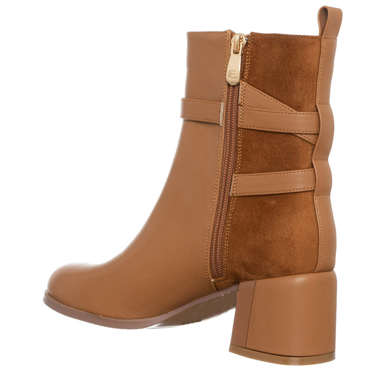 Laura Biagiotti Bottines Florine camel - Talon 6 cm