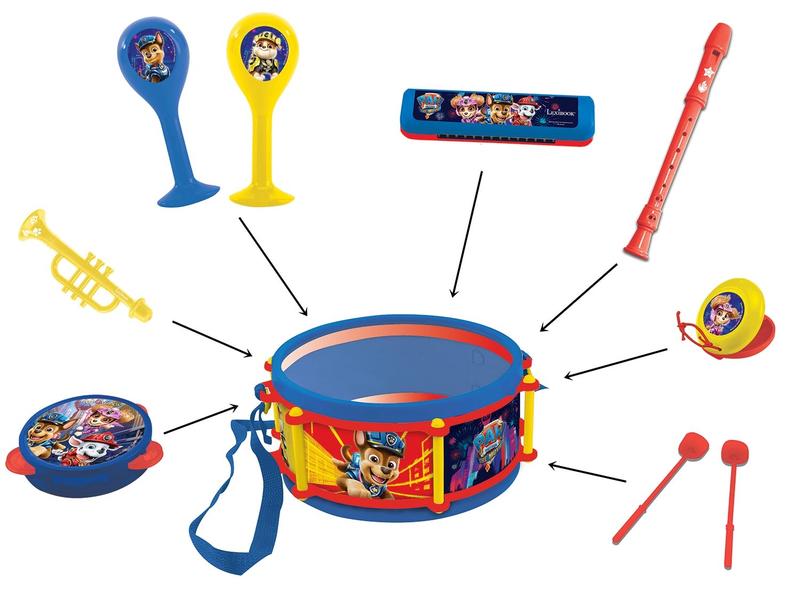 Lexibook Musikinstrument Paw Patrol 7-teiliges Musikset Spielzeuginstrumente für Kinder