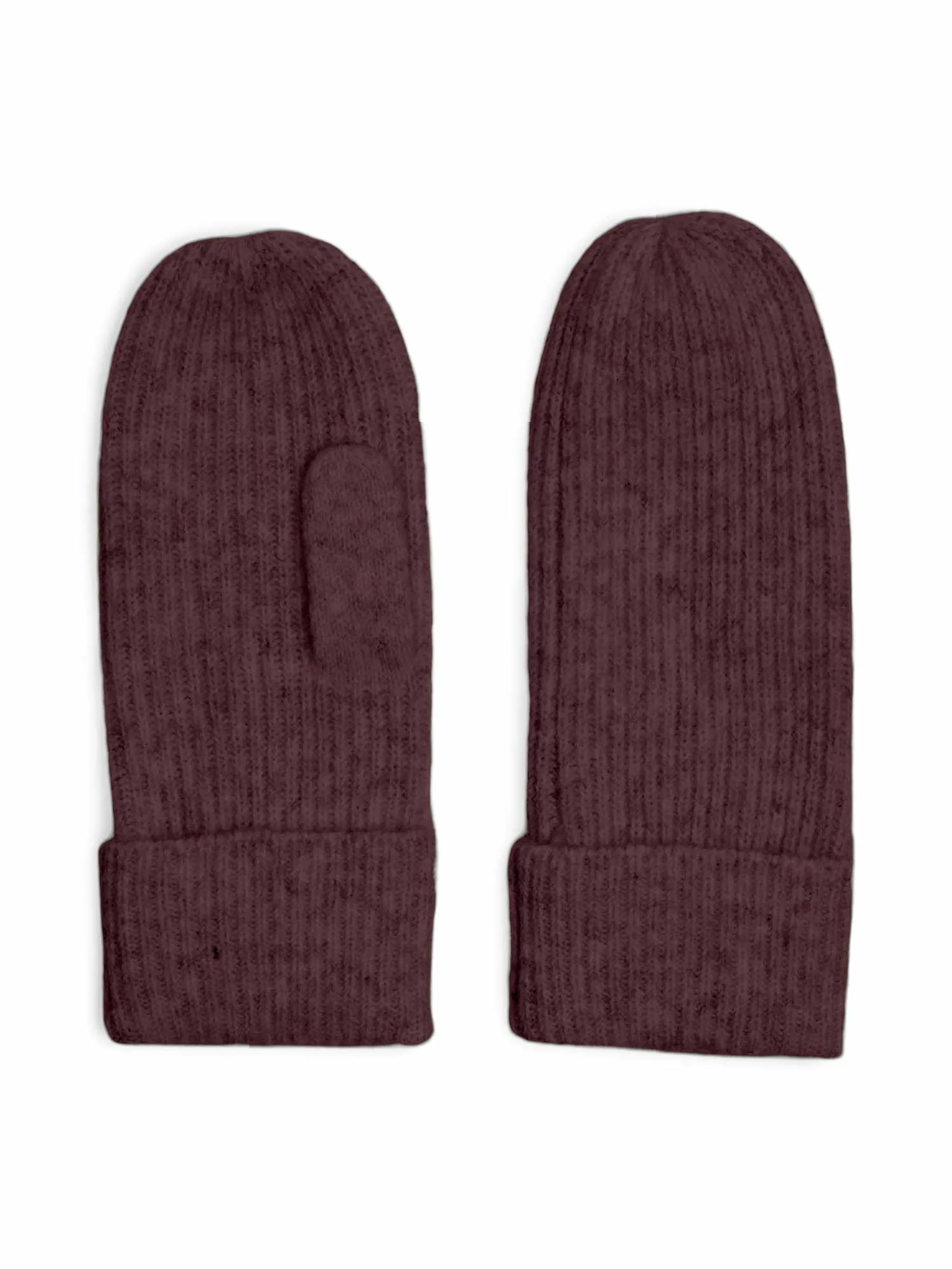 PIECES Strickhandschuh Bordeau Textil