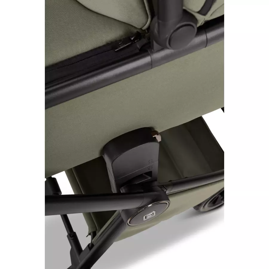 MOON Kombikinderwagen Resea Edition+ moss greenblack matt