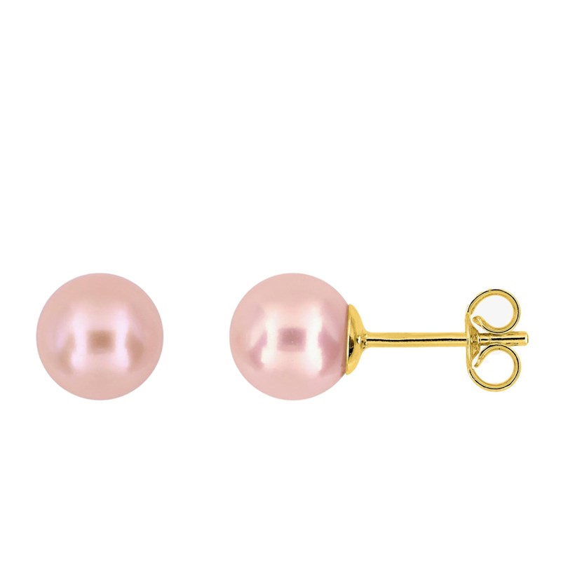 Boucles d'oreilles femme - perle - Or 18 Carats