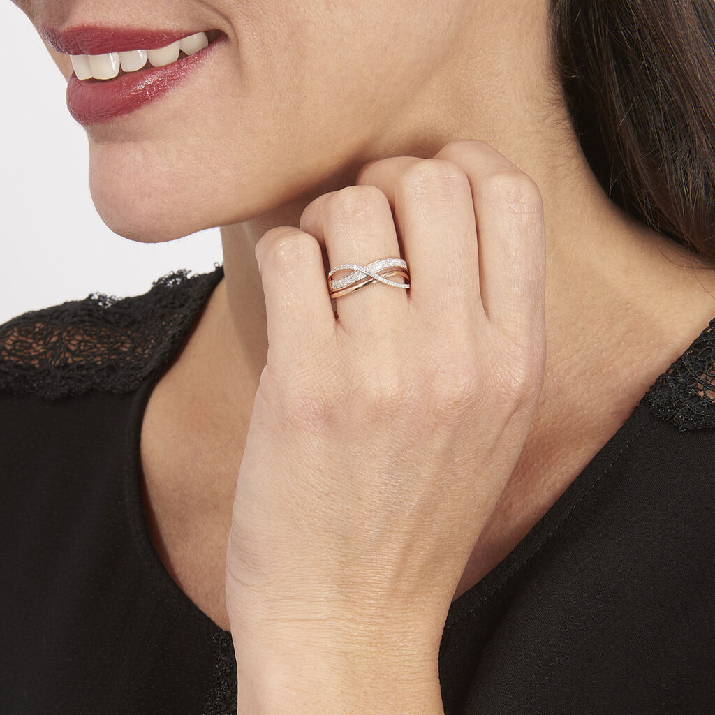 Bague Emilie Or Rose Diamant