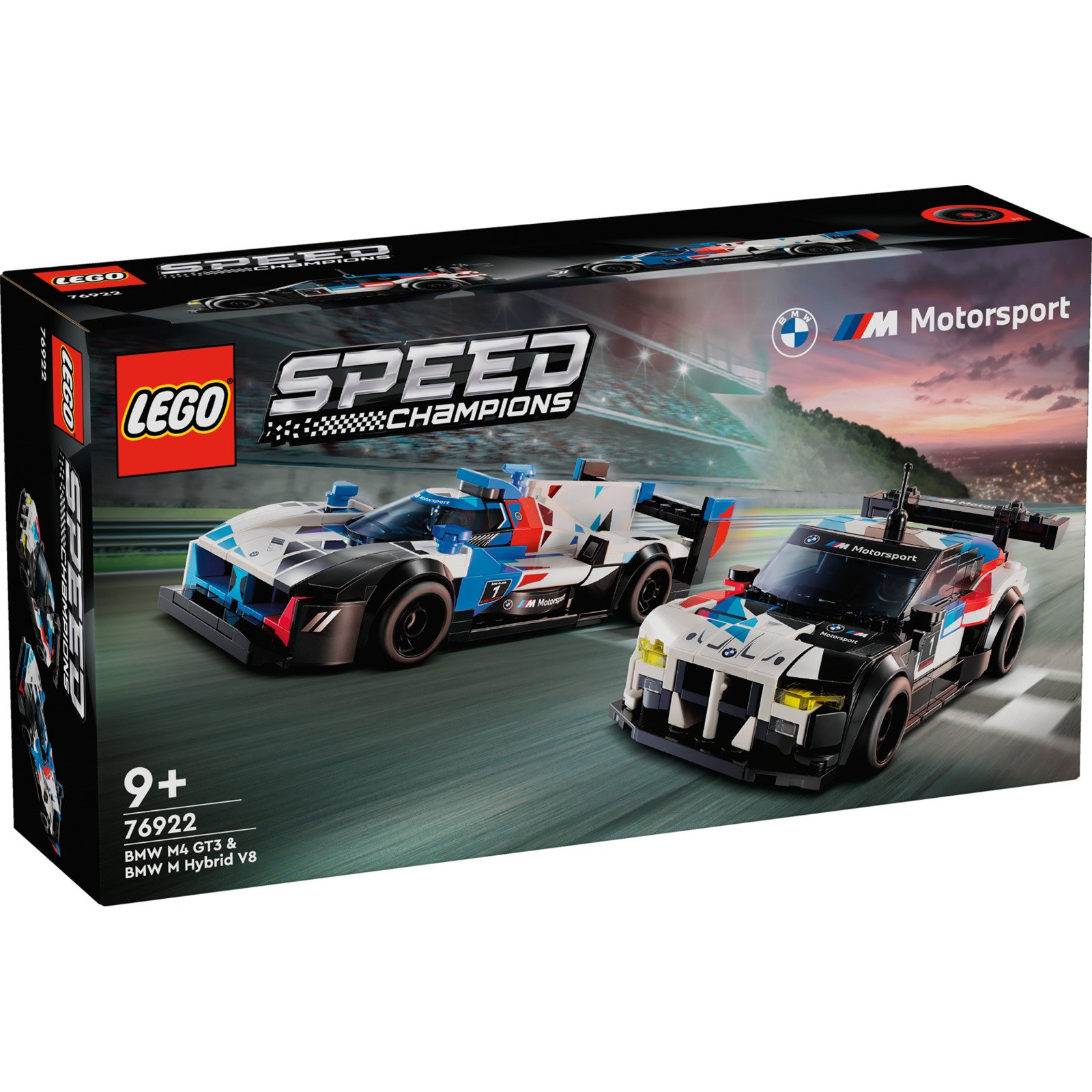 LEGO Speed Champions BMW M4 GT3 & BMW M Hybrid V8 Rennwagen 76922