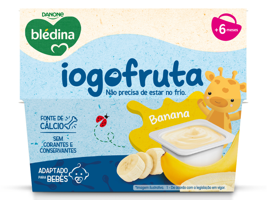 SOBREMESA LÁCTEA BLEDINA IOGOFRUTA BANANA 4X95G