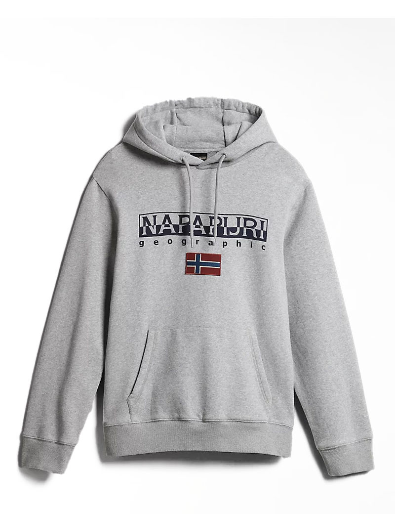 NAPAPIJRI SWEAT CAPUCHE HOMME B-AYAS GRIS