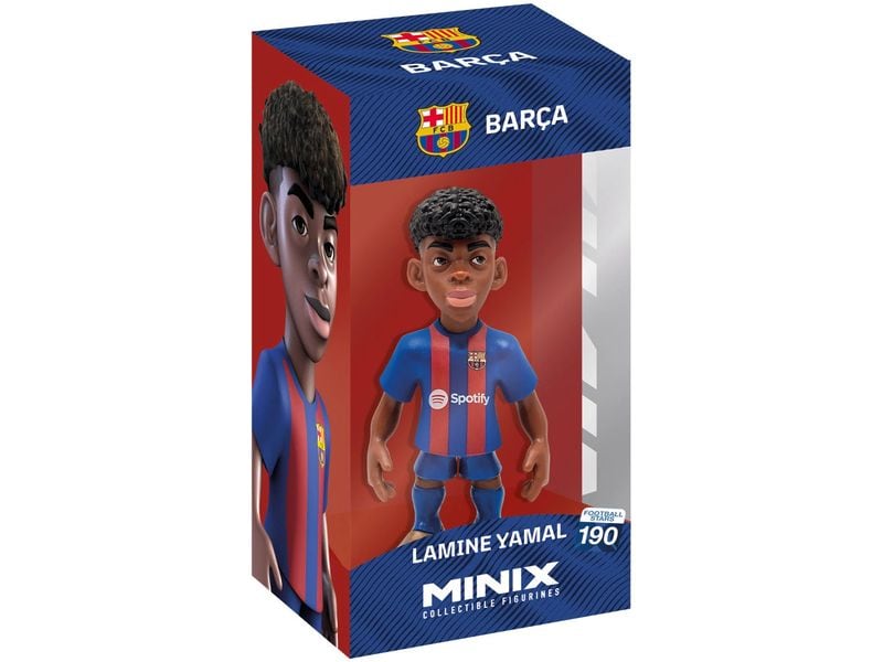 Minix Figur FC Barcelona Lamine Yamal 12 cm Sammelfigur mit Sichtbox