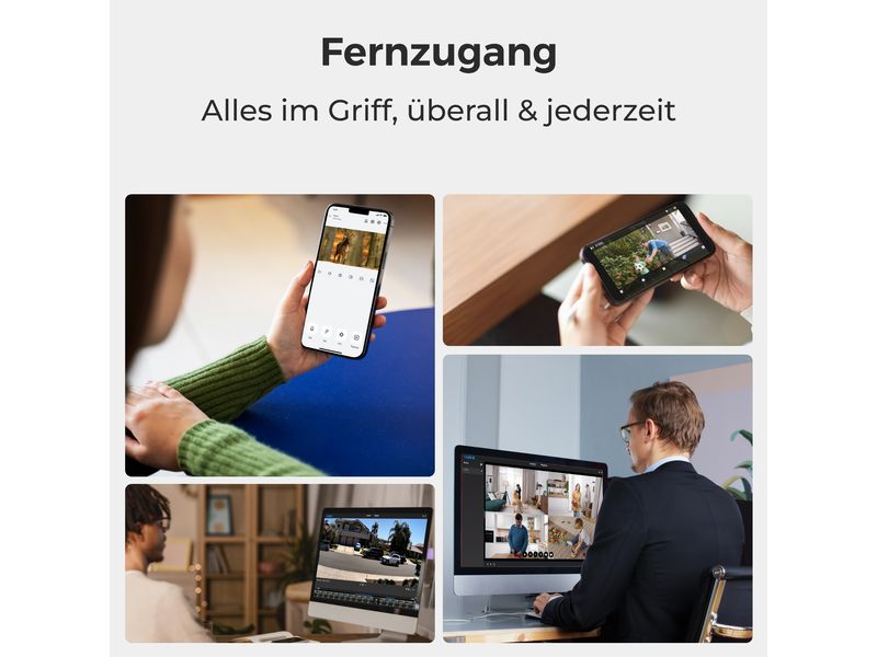 Reolink Netzwerkkamera E330 Weiss Kompakte & Smarte Indoor Kamera mit Schwenk & Neige