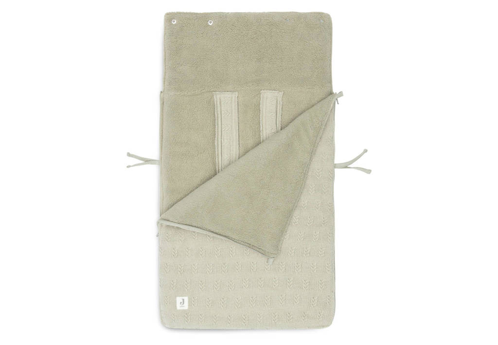 universele voetenzak autostoel/kinderwagen cat 0 Grain Knit - Oatmeal