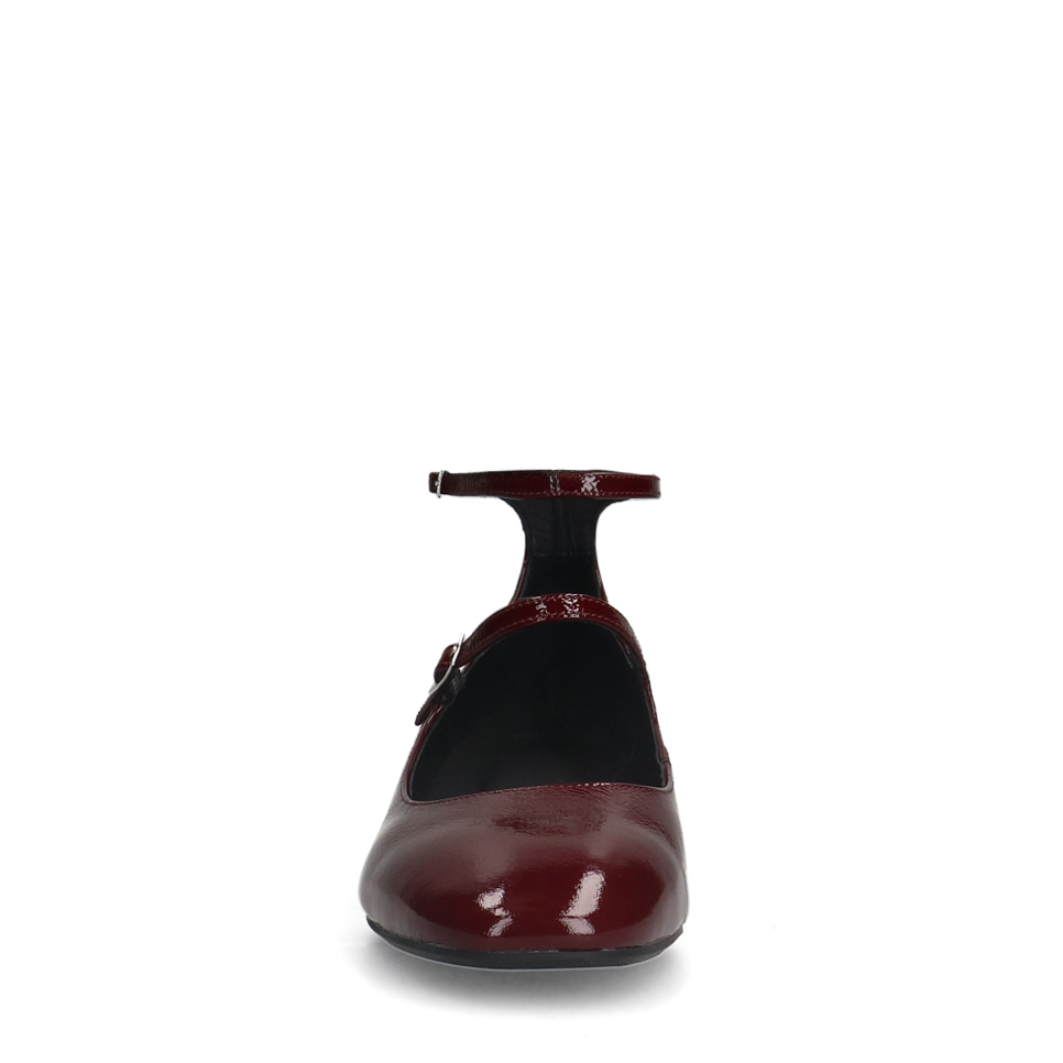 Bordeaux rode lak leren Mary Jane pumps