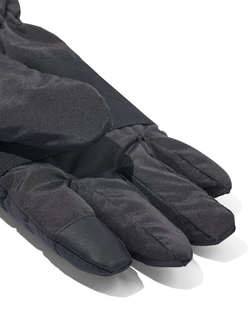gants en nylon déperlant pour femmes  noir