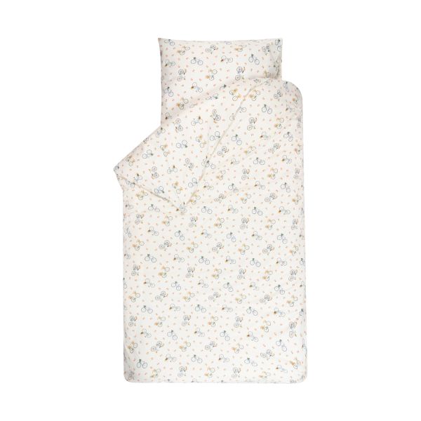 Bink Bedding Fien Dekbedovertrek - 120 x 150 cm - Fietsenprint