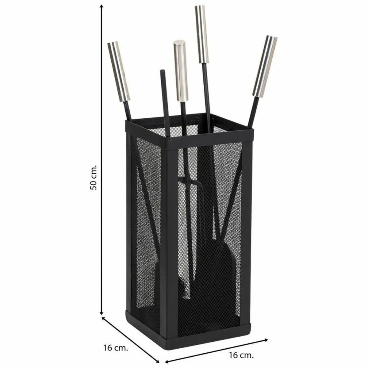 Alexandra House Living Accessoires Cheminée Fer 16x50x16 cm