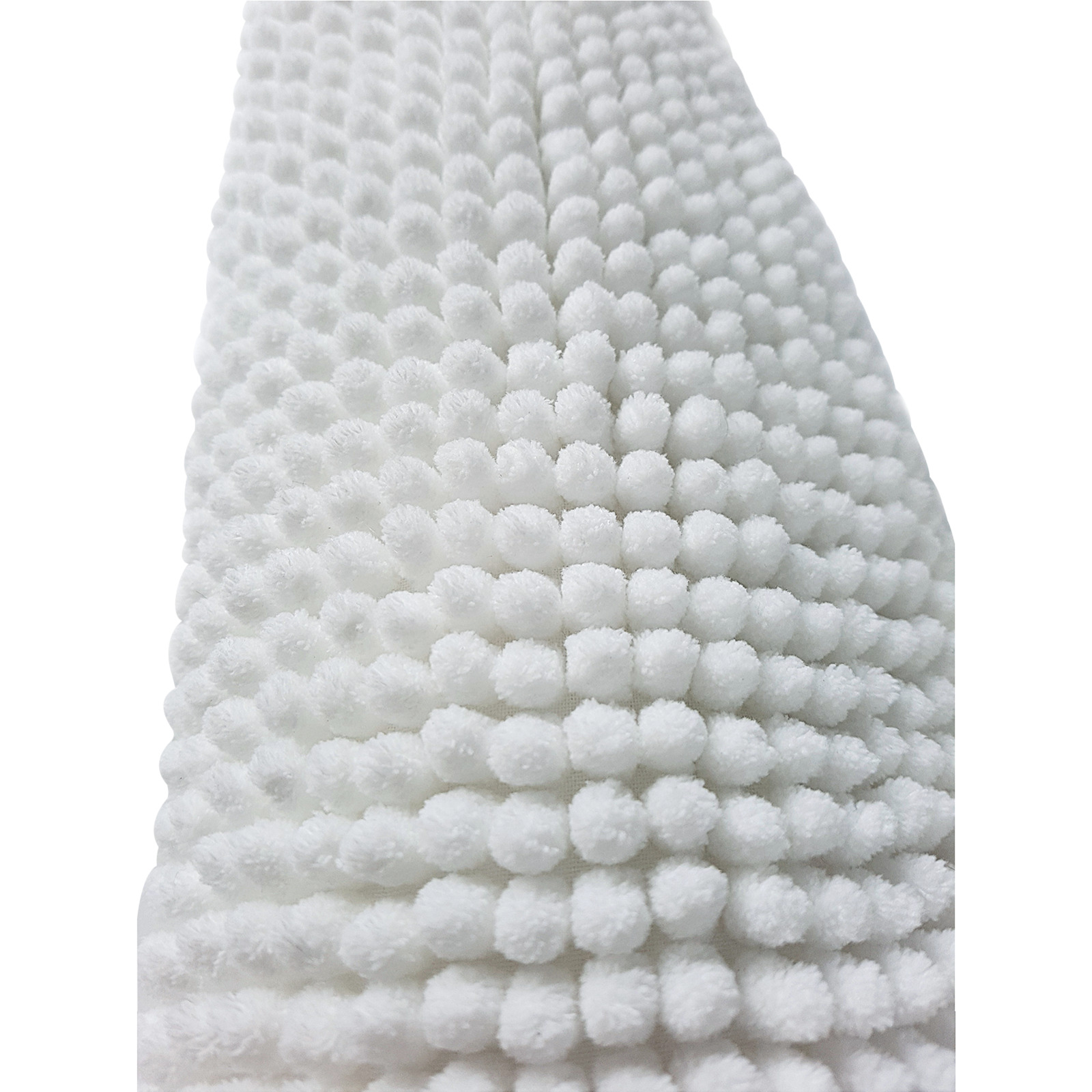 Badeteppich Chenille 60x90cm, weiss