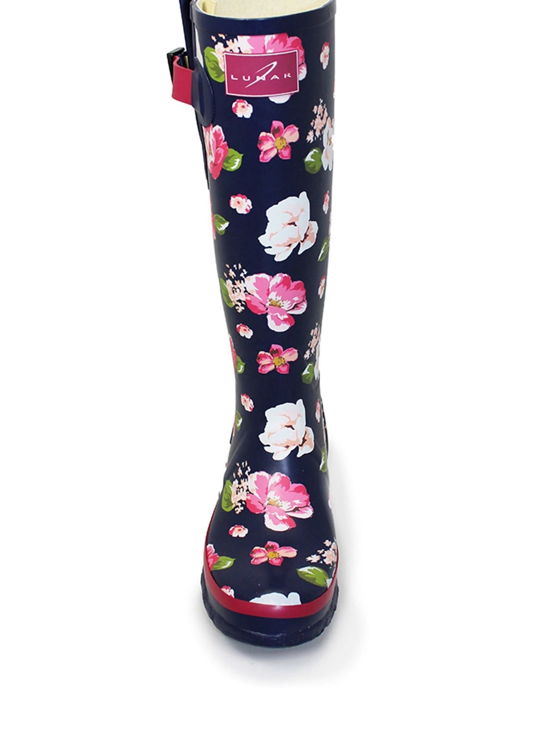 Lunar rubberen regenlaarzen met bloemenmotief
