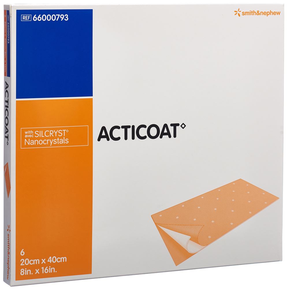 ACTICOAT Wundauflage<br>6 Stück, 20x40cm, steril