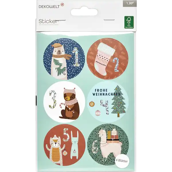 Adventskalender Sticker