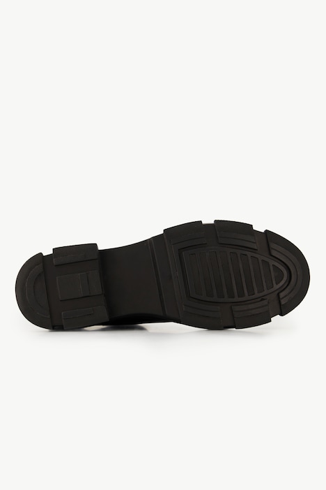 Leder-Boots, Elastikeinsatz, Fleecefutter, Weite H