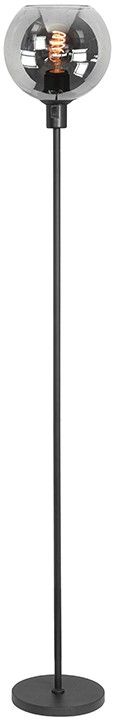 Vloerlamp Zwart Rookglas Fantasy ⌀30  x H156 cm