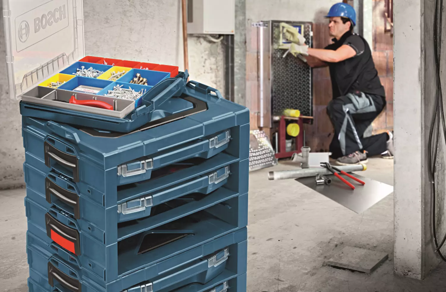 Bosch 1600A001S5 i-BOXX 53 inset box set 12 pcs Boxen voor het bewaren van kleine onderdelen