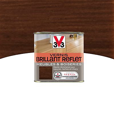 Vernis meubles et boiseries V33 Brillant reflet chêne foncé brillant 0,25L