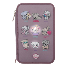 TOPModel 3-vaks etui hond stemmingsbarometer