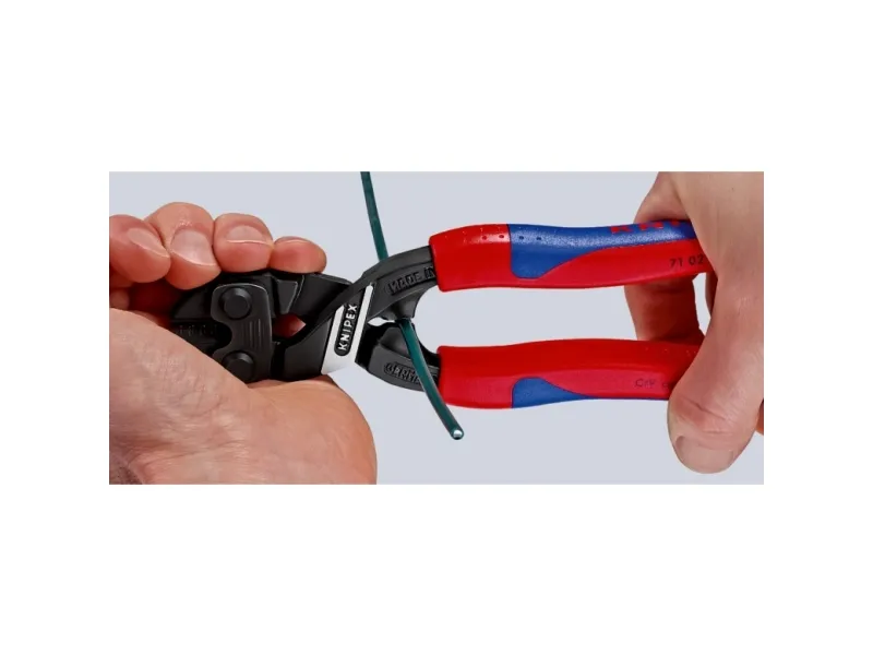 Knipex CoBolt, Boltskærertang, 5,2 mm, Krom-vanadium-stål, Plast, Blå, Rød, 62 mm